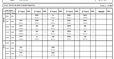 Horários Turmas 2016/2017 EPADHorários Turmas 2016/2017 EPAD