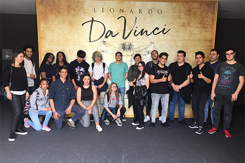 1º ano de Design e Audiovisuais visitam Exposição "Leonardo da Vinci - O Inventor"