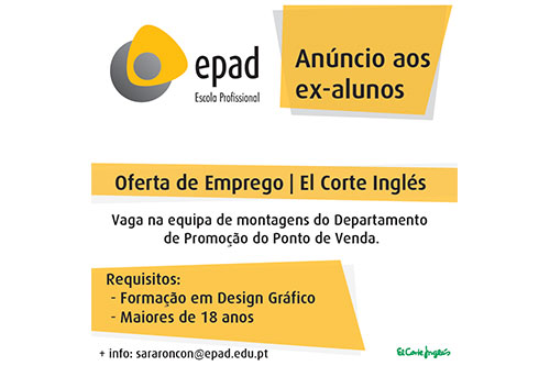 Oferta de Emprego: El Corte Inglés