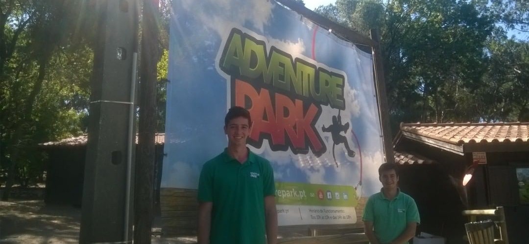 Alunos de Turismo em estágio no Adventure Park