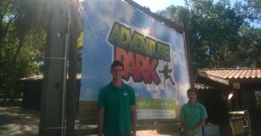 Alunos de Turismo em estágio no Adventure Park