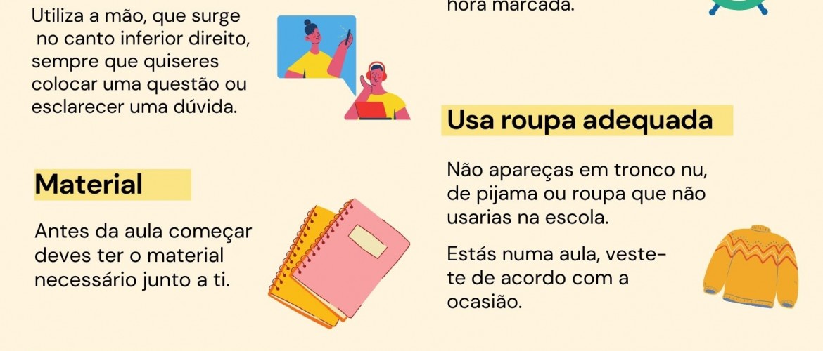 Etiqueta ensino a distância